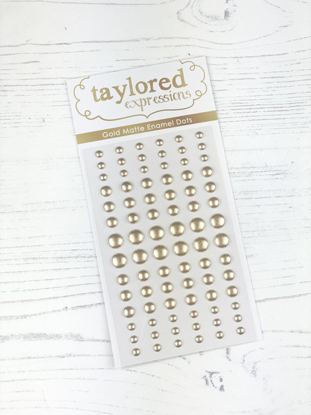Taylored Expression - Gold Matte Metallic Enamel Dots