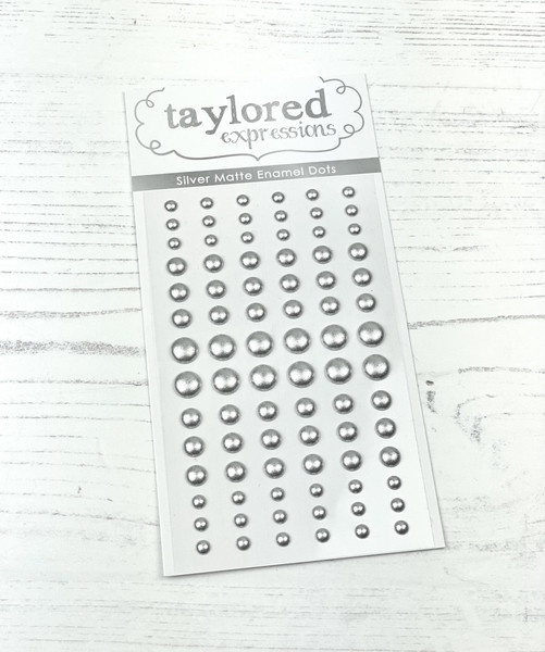 Taylored Expression - Silver Matte Metallic Enamel Dots
