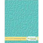 Taylored Expressions - Embossing Folder - Take a Number