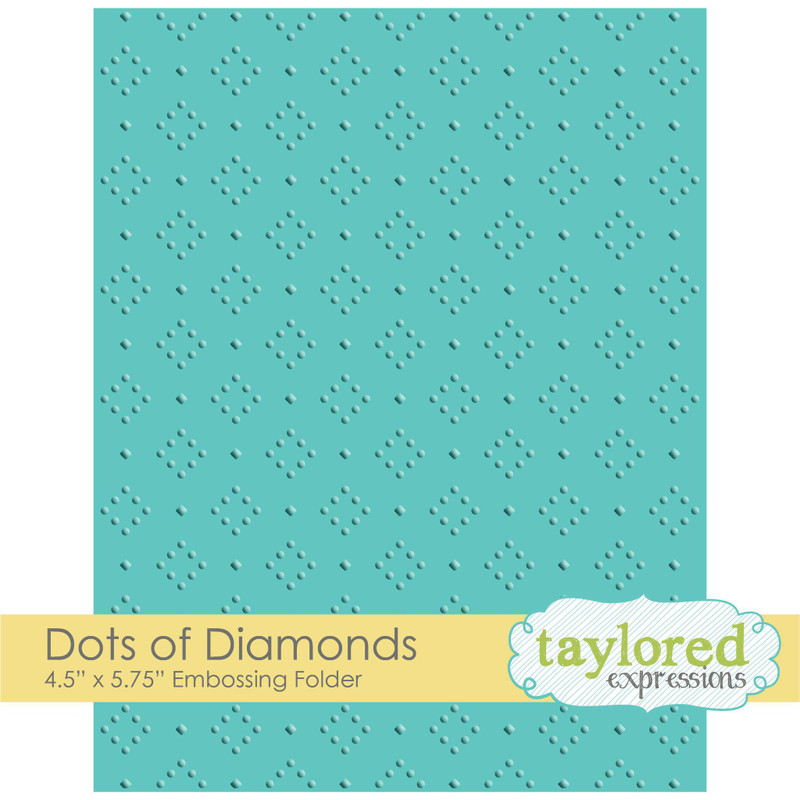 Taylored Expression - Embossing Folder - Dots of Diamonds