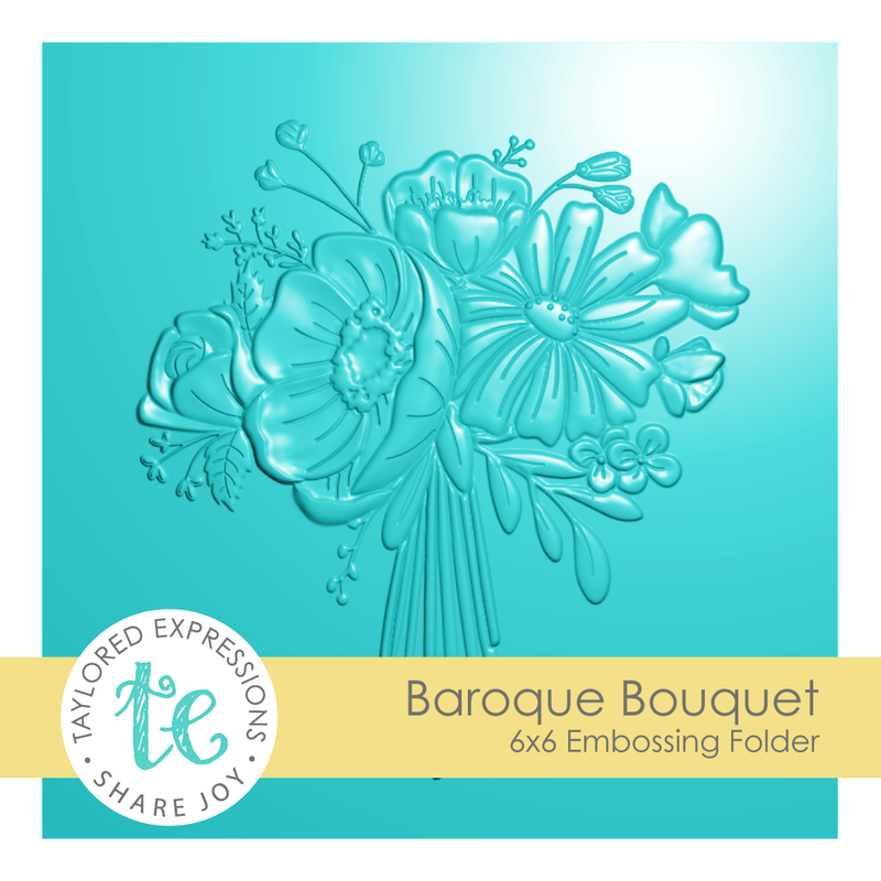 Taylored Expression - Baroque Bouquet 3D Embossing Folder