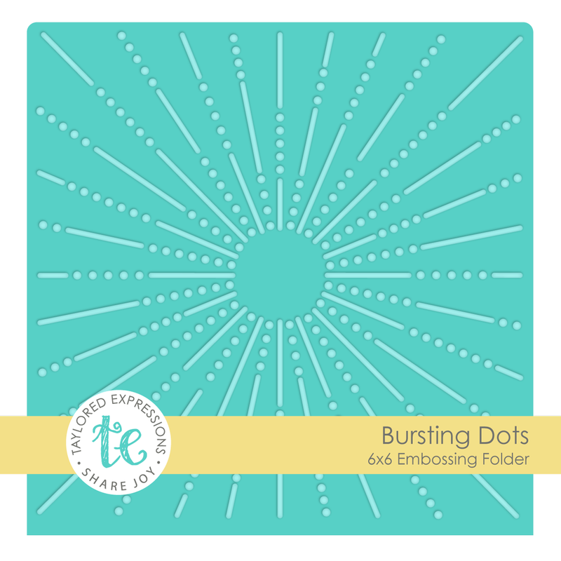 Taylored Expression - Embossing Folder - Bursting Dots