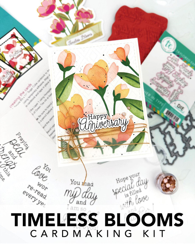**NEW* - Taylored Expression - Timeless Blooms Cardmaking Kit