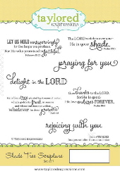 Taylored Expressions - Shade Tree Scripture Stamp Set