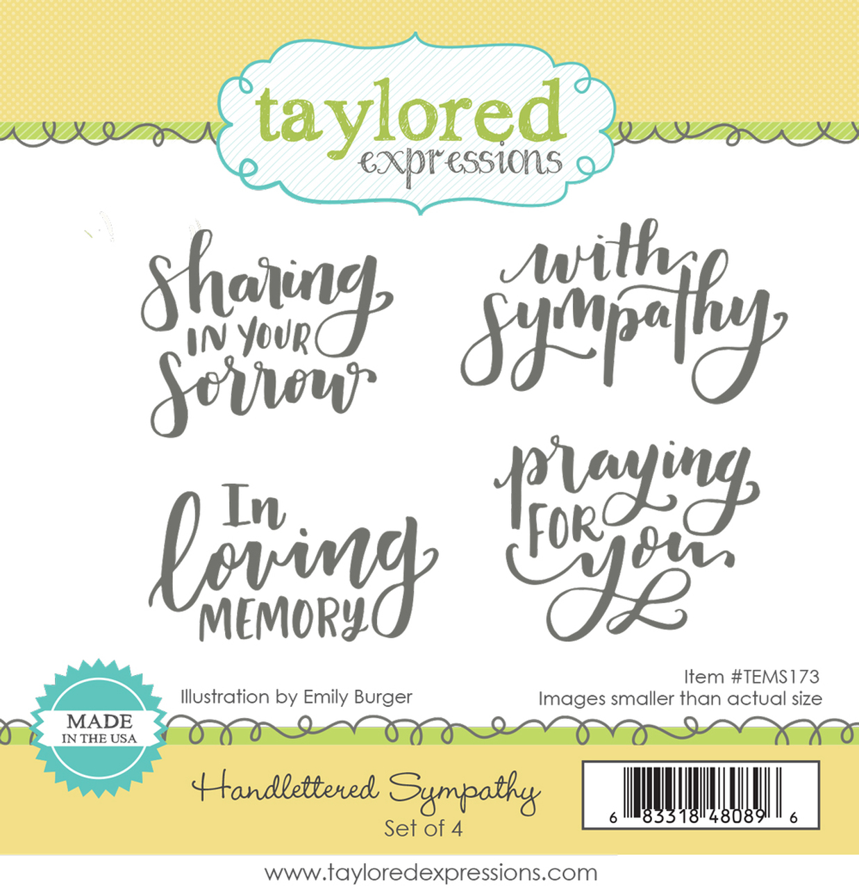 Taylored Expression - Handlettered Sympathy