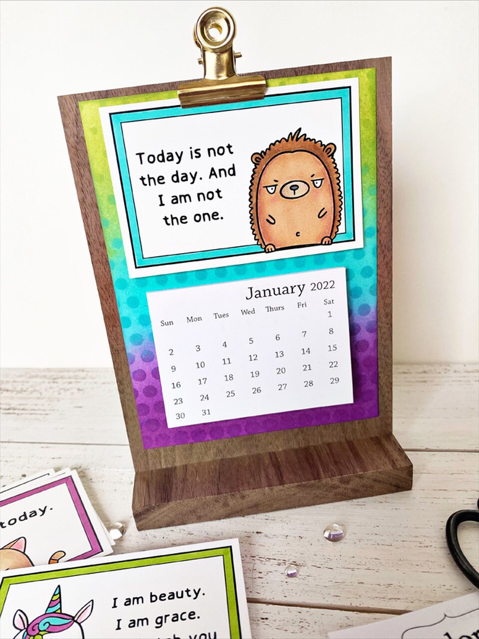 Taylored Expression Clipboard Calendar Cards Snarky, Taylored
