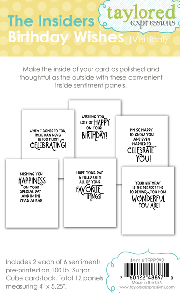 Taylored Expression - The Insiders - Birthday Wishes Vertical