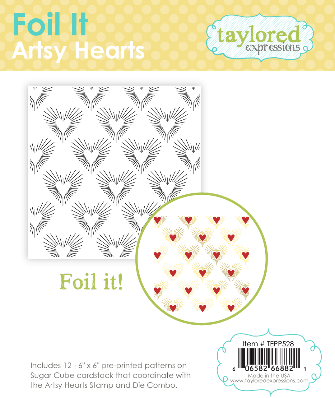 Taylored Expression - Foil It - Artsy Hearts