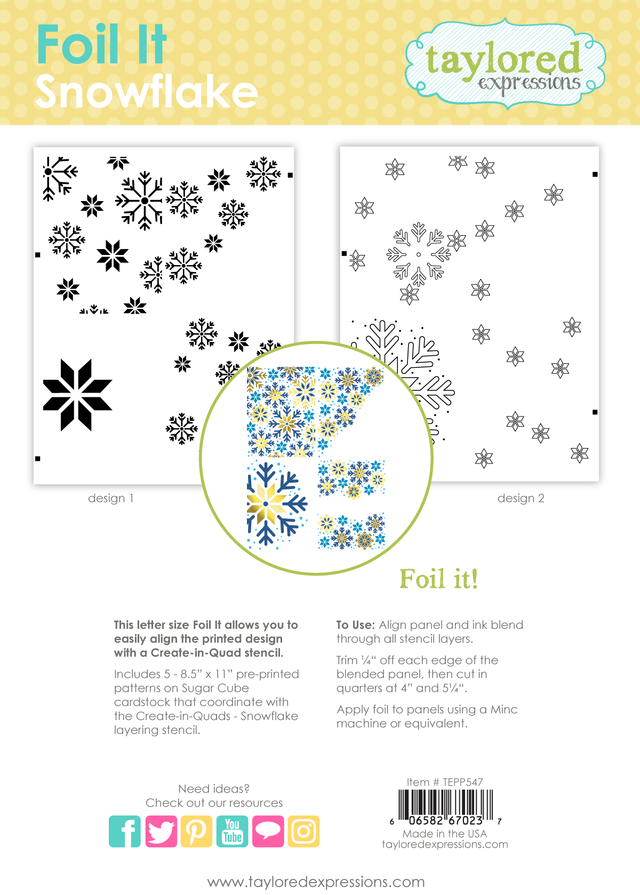 *NEW* - Taylored Expression - Foil It - Snowflake