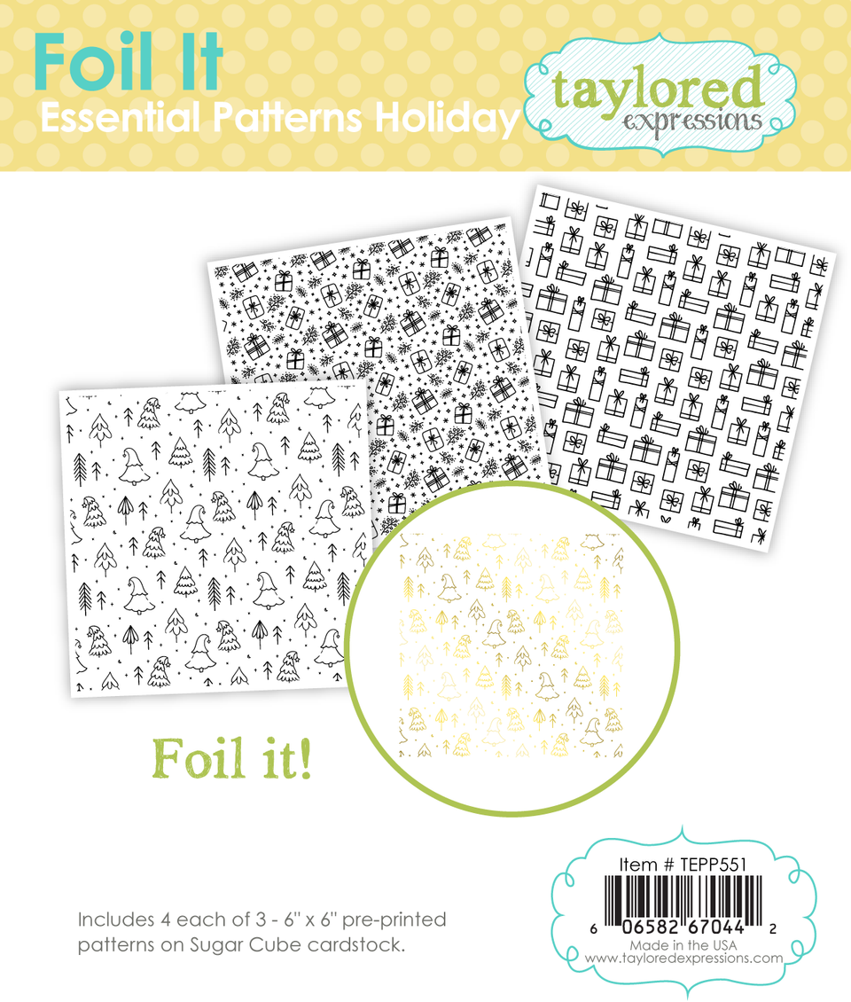 *NEW* - Taylored Expression - Foil It - Essential Patterns Holiday