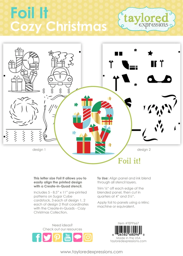 **NEW* - Taylored Expression - Foil It - Cozy Christmas