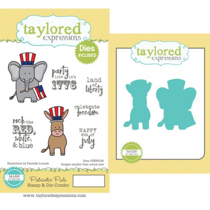 Taylored Expressions - Patriotic Pals Stamp & Die Combo