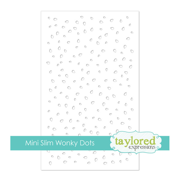 Taylored Expression - Mini Slim Stencil - Wonky Dots