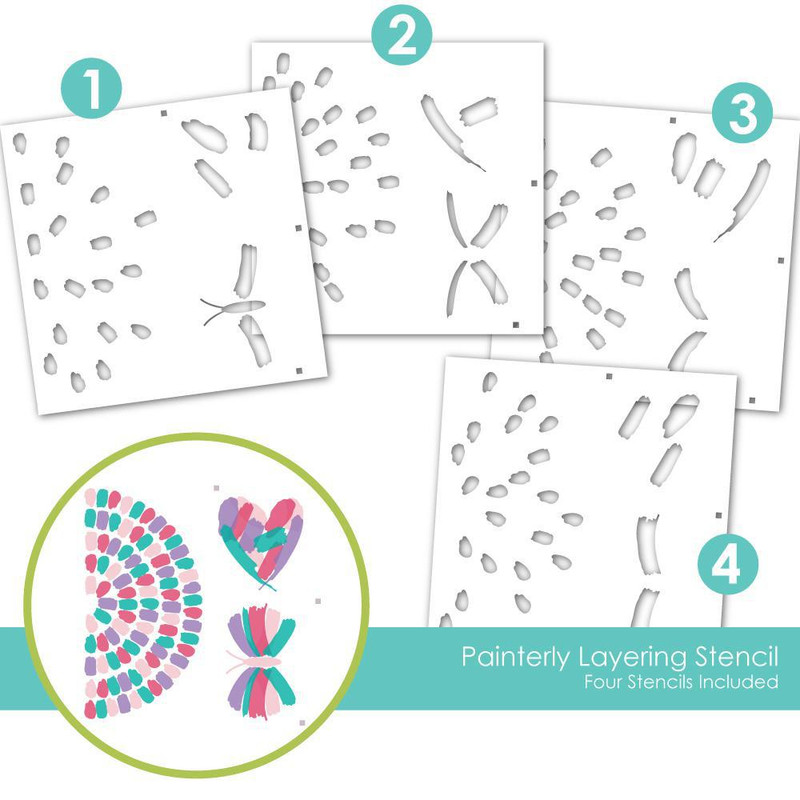 Taylored Expression - Painterly Layering Stencil