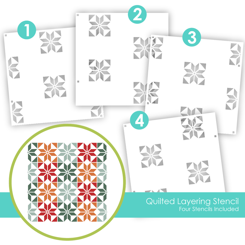 *NEW* - Taylored Expression - Quilted Layering Stencil