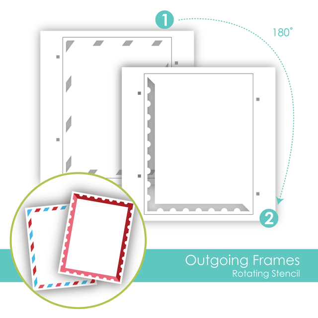**NEW* - Taylored Expression - Outgoing Frames Rotating Stencil Set