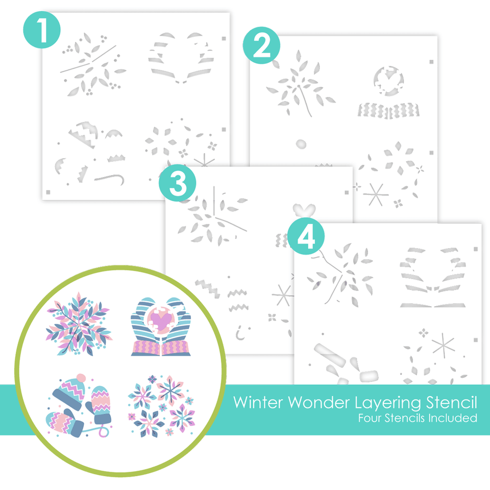Taylored Expression - Winter Wonder Layering Stencil