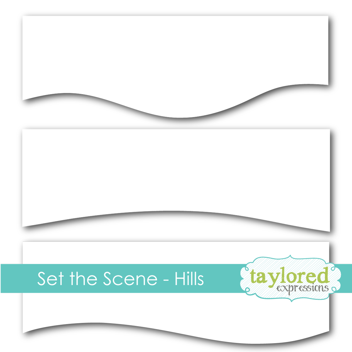 Taylored Expression - Set the Scene - Hills Stencil Strips