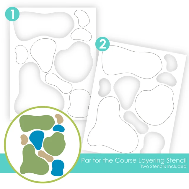 **NEW* - Taylored Expression - Par for the Course Layering Stencil