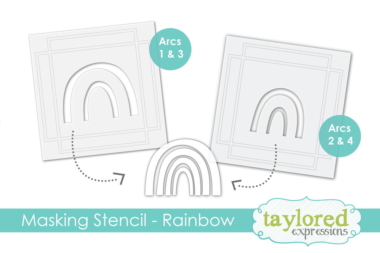 Taylored Expression - MASKING STENCILS - MAKE A RAINBOW