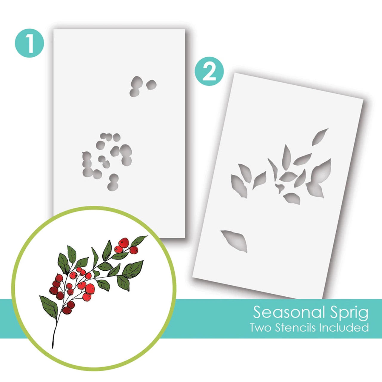 Taylored Expression - Seasonal Sprig Stencils