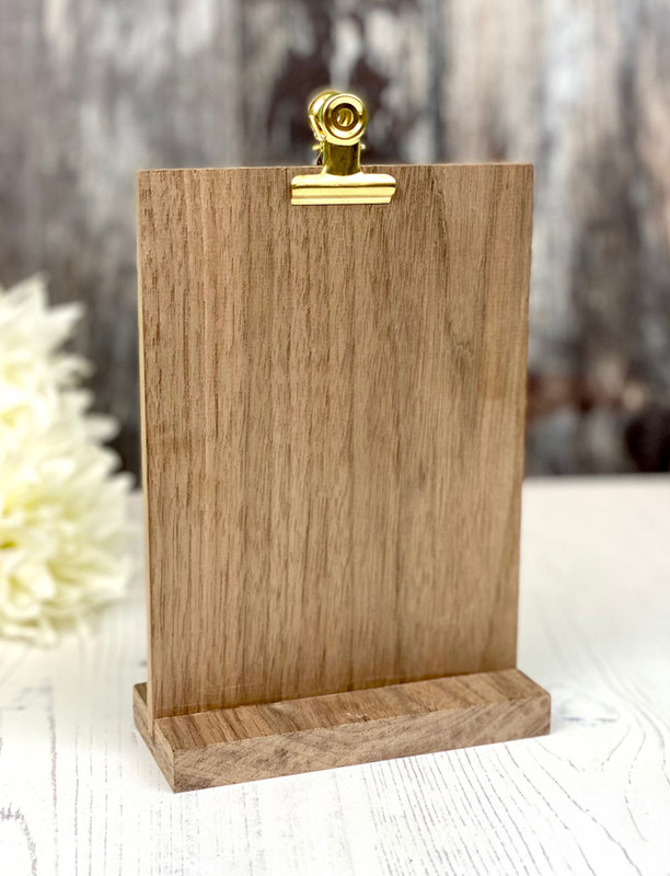 Taylored Expression - Walnut Wood Clipboard Stand