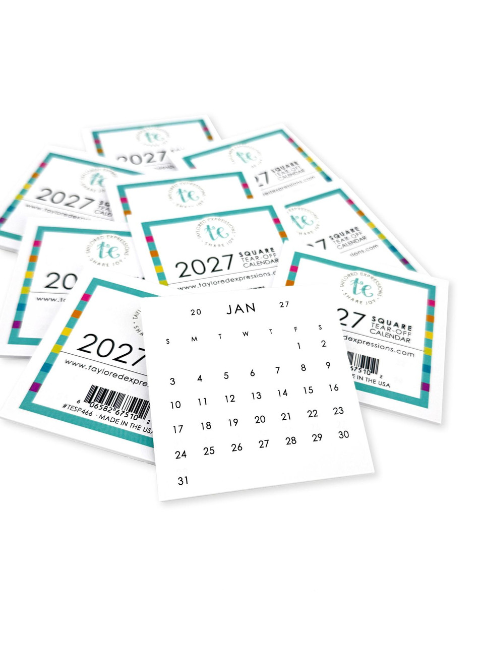 Taylored Expression - 2027 Square Tear-Off Calendars (set of 10)