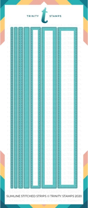Trinity Stamps - Slimline Series: Stitched Strips Die Set