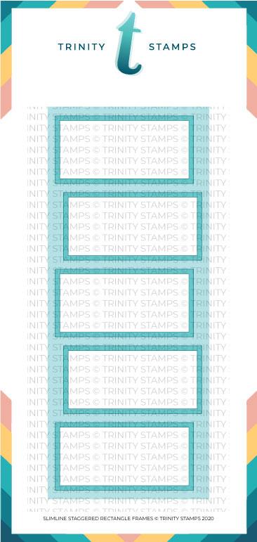 Trinity Stamps - Slimline Staggered Rectangles Die