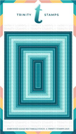 Trinity Stamps - Modern Embossed Rectangle Stack Die Set