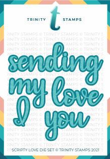 Trinity Stamps - Scripty Love Die Set
