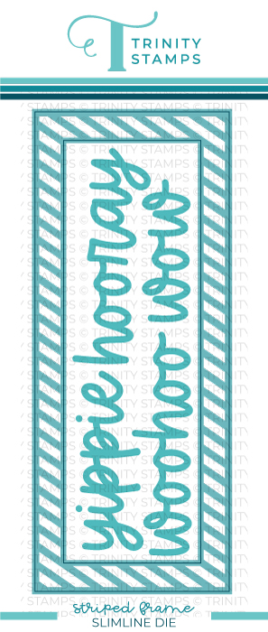 Trinity Stamps - Slimline Striped Frame Panel die