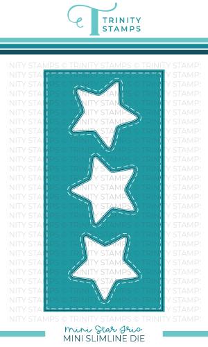 Trinity Stamps - Mini Slimline Star Trio Panel Die