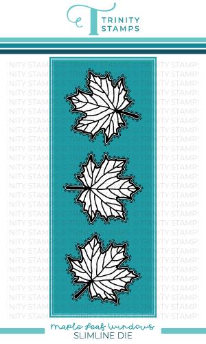 Trinity Stamps - Slimline Maple Leaf Panel Die