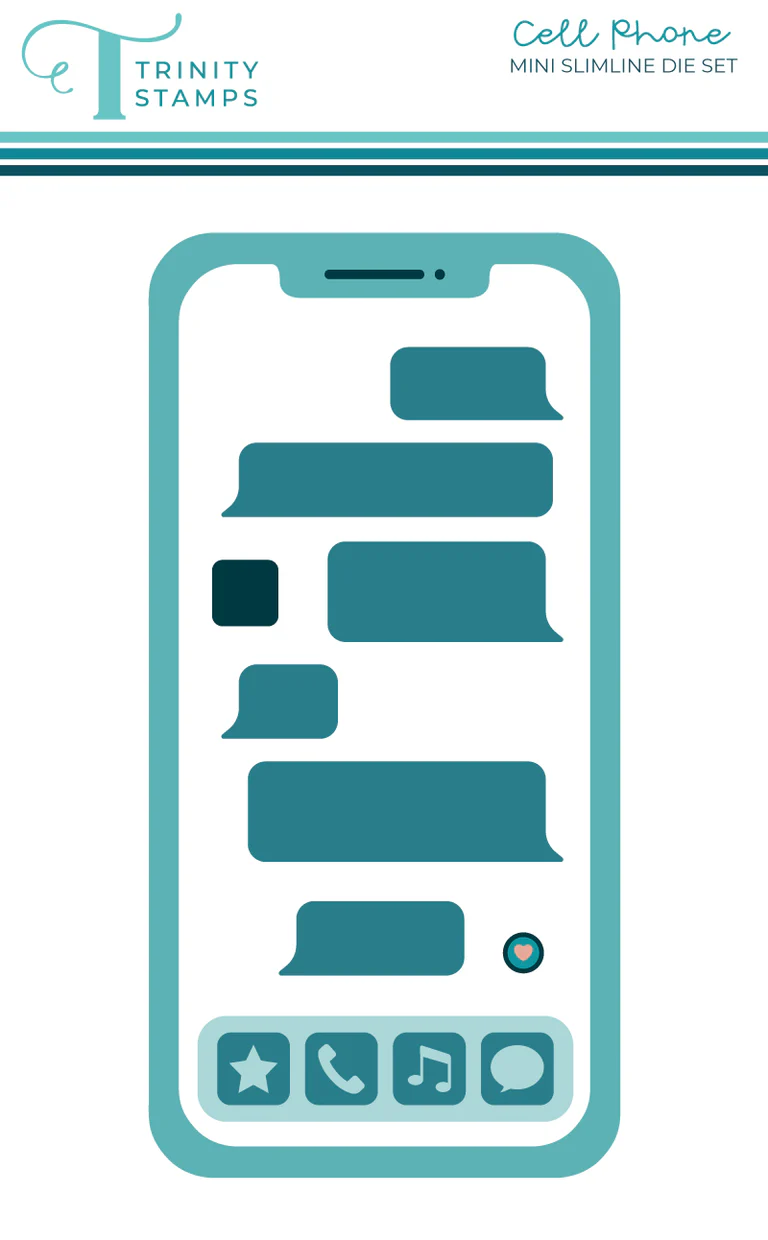 *NEW* - Trinity Stamps - Cell Phone Mini Slimline Die Set