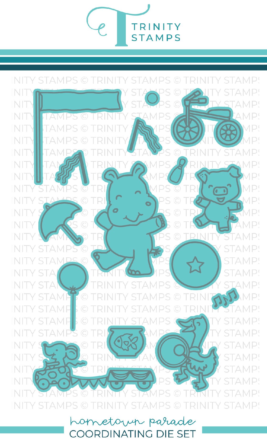 Trinity Stamps - Hometown Parade coordinating die set