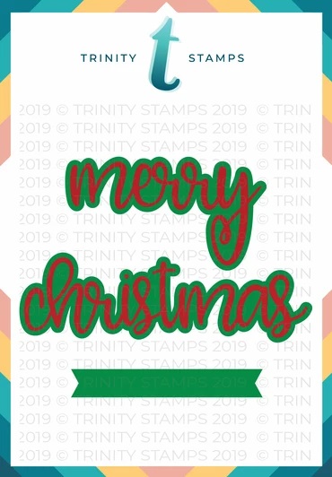 Trinity Stamps - Merry Christmas Senti-mini Die Set