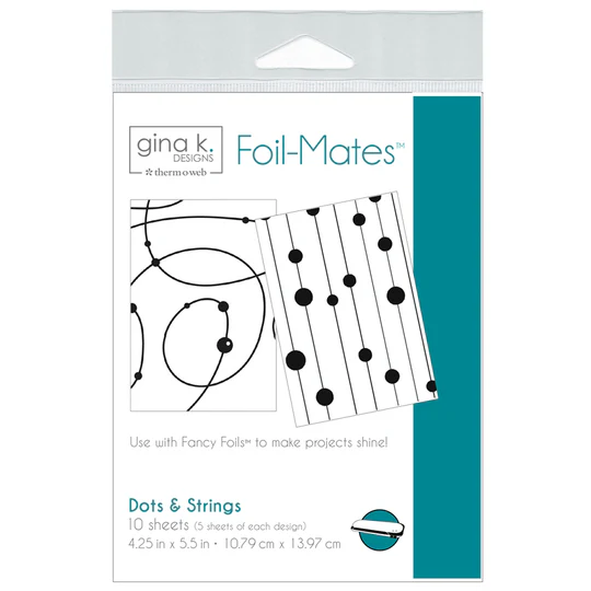 Gina K Designs - Gina K. Designs Foil-Mates Remix 4.25 in. x 5.5 in. (10 sheets) - DOTS & STRINGS - TOW