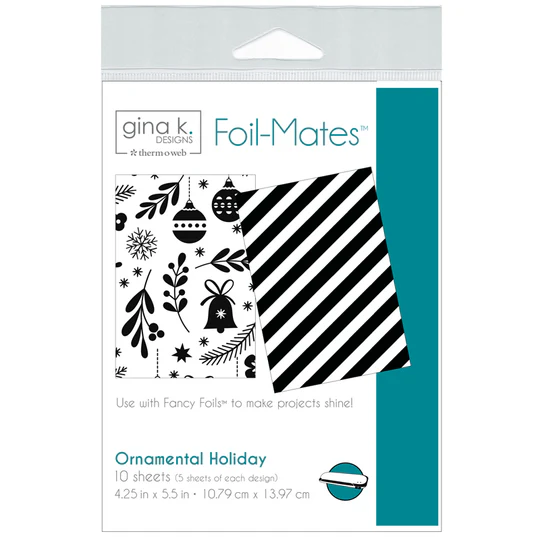 Gina K Designs - Gina K. Designs Foil-Mates Remix 4.25 in. x 5.5 in. (10 sheets) - ORNAMENTAL HOLIDAY - TOW