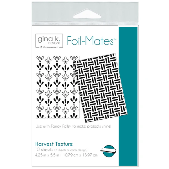 Gina K Designs - Gina K. Designs Foil-Mates Remix 4.25 in. x 5.5 in. (10 sheets) - HARVEST TEXTURE - TOW
