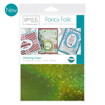 Gina K Designs - Glittering Green - TOW- Fancy Foils 6" x 8"