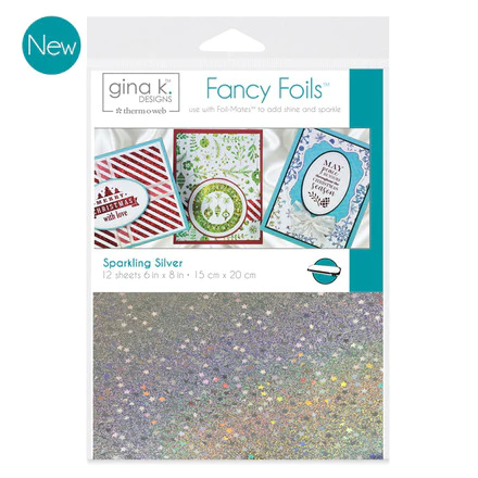 Gina K Designs - Fancy Foils 6" x 8"- Sparkling Silver - TOW