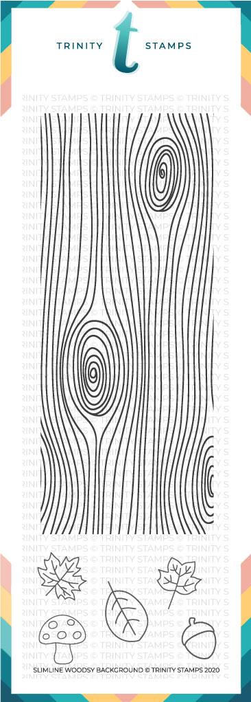 Trinity Stamps - Slimline Woodsy Background Stamp Set (4x11)