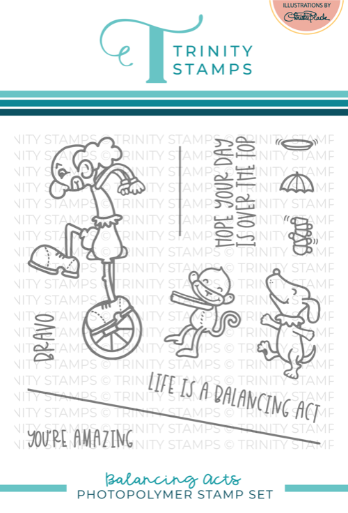 Trinity Stamps - Balancing Acts 4x4 Stamp Set