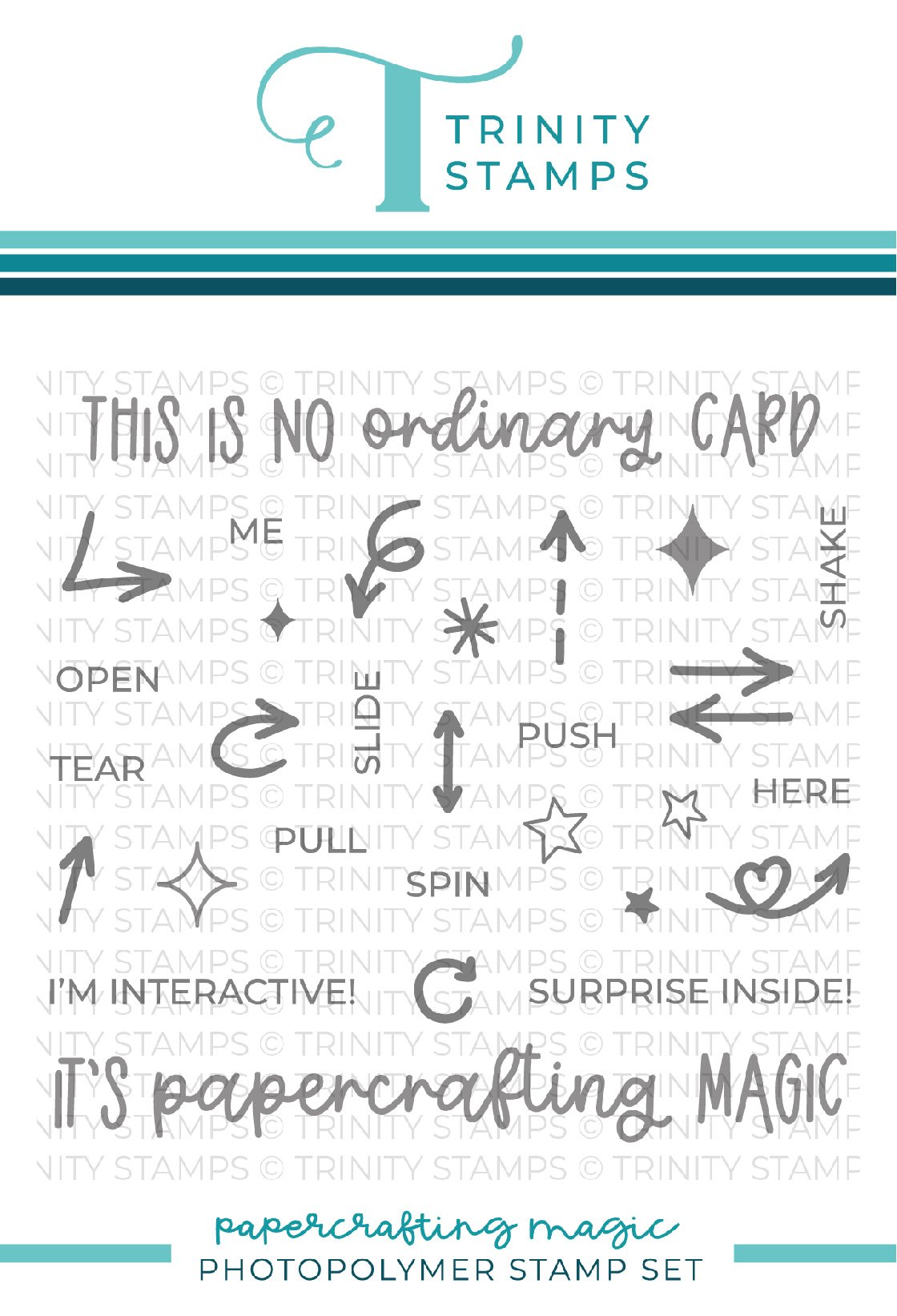 Trinity Stamps - Papercrafting Magic 4x4 Stamp Set