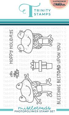 Trinity Stamps - Mistletoads 3x4 Stamp Set