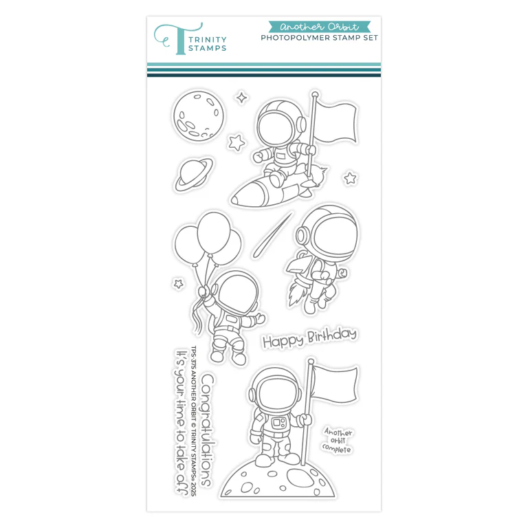 *NEW* - Trinity Stamps - Another Orbit 4x8 Stamp Set