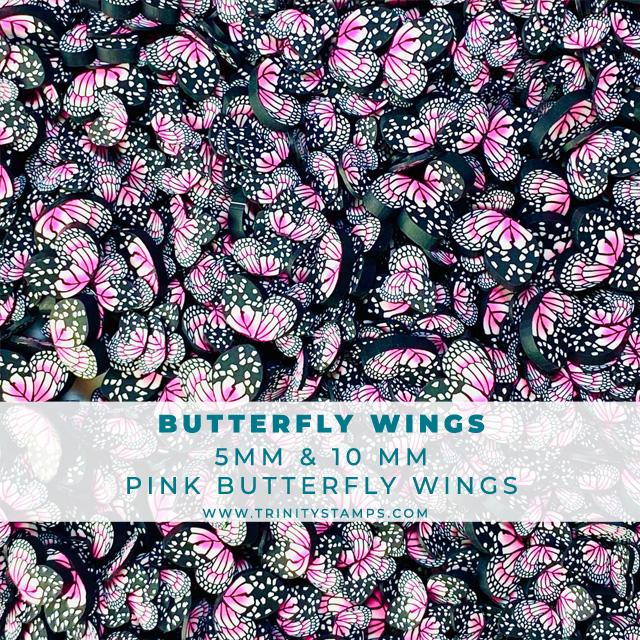 Trinity Stamps - Butterfly Wings - Pink Clay Sprinkles Mix