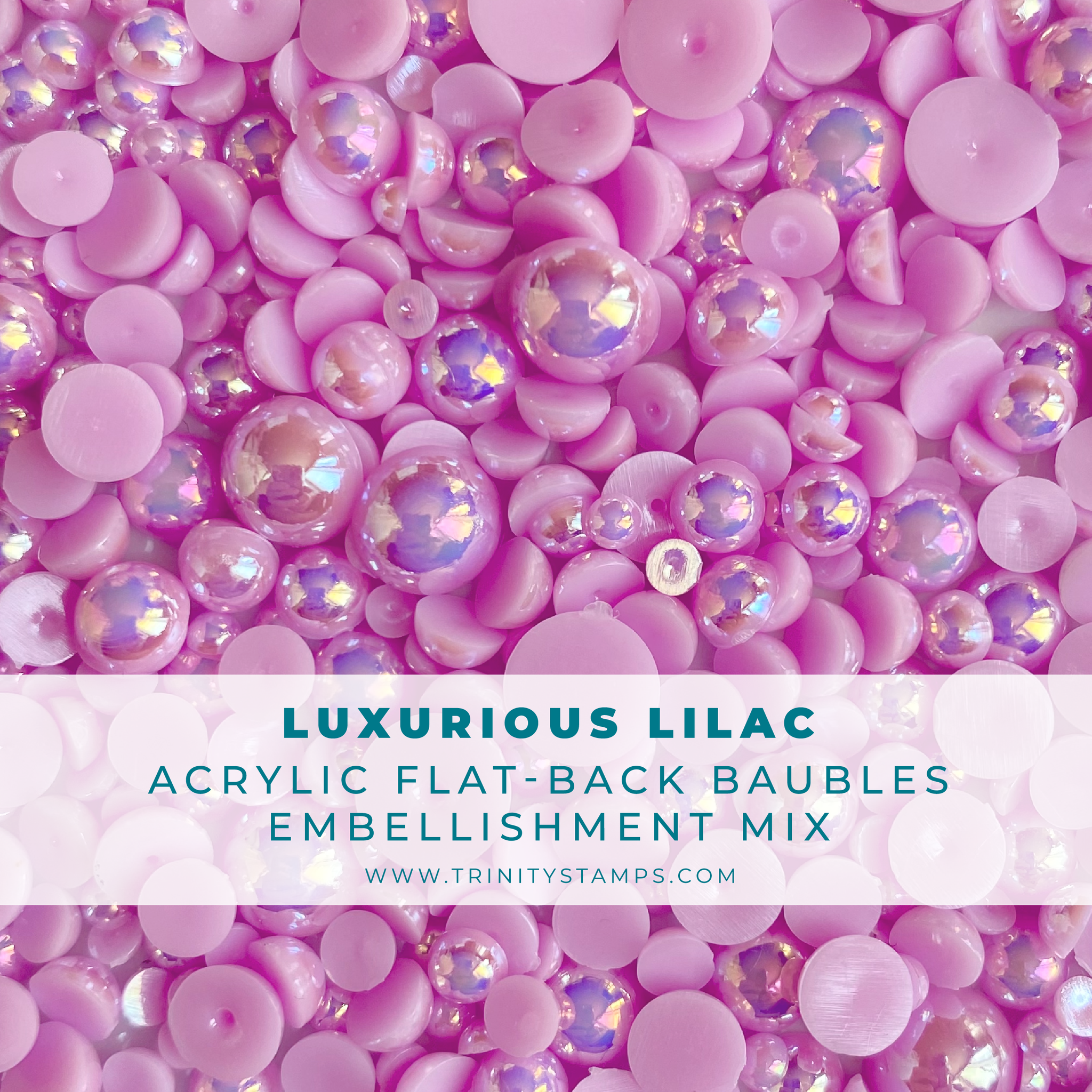 Trinity Stamps - Luxurious Lilac Baubles Embellishment Mix