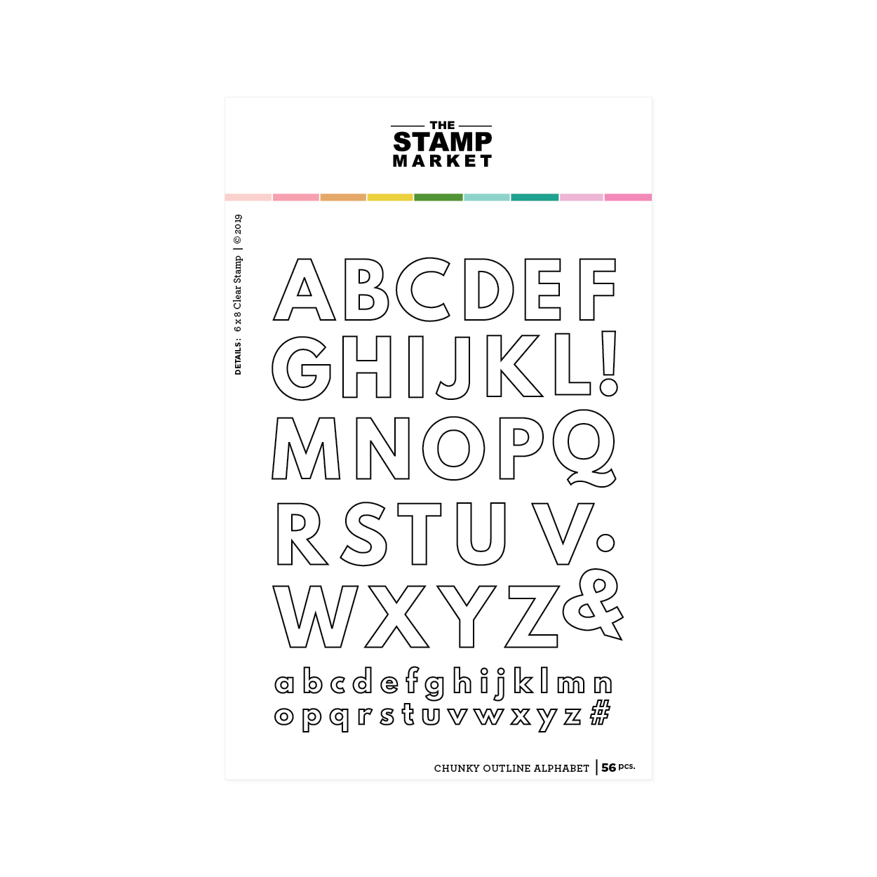 The Stamp Market - Chunky Outline Alphabet